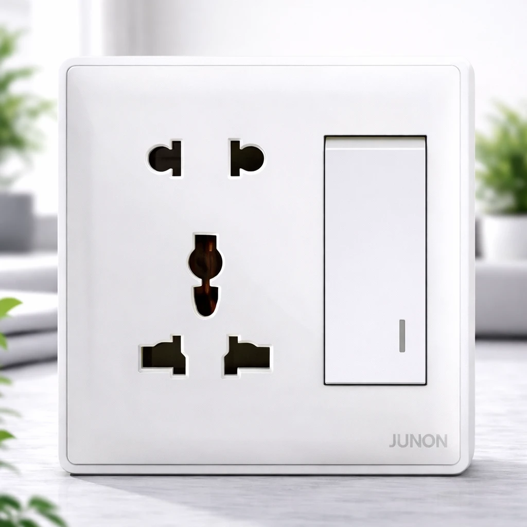 بلاك دبل  متعدد اشارة 13 و16 امبير  ابيض ملكي اوروبي